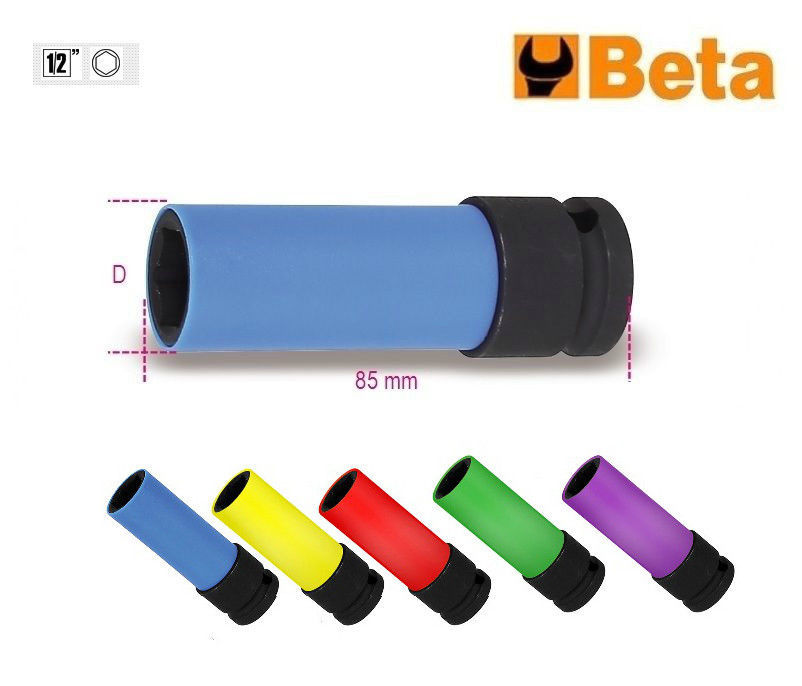 BETA CHIAVE BUSSOLA LUNGA A MACCHINA ESAGONALE 1/2" 720LC per dadi ruote ruota