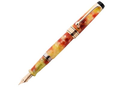 AURORA Fountain Pen Limited 860 CALEIDOSCOPIO Luce Yellow Stone 18K Extra Fine