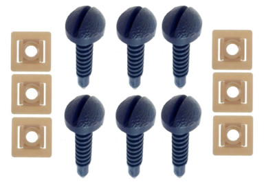 Navy Blue Hatch Panel Trim Screw and Nut Set 1982-92 Firebird/Trans AM & Camaro