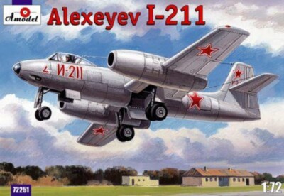 Fighter-bomber I-211 Plastic model kit scale 1/72 Amodel 72251
