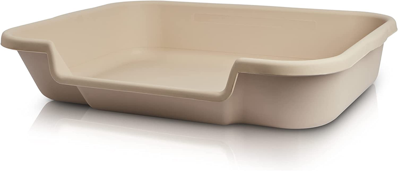Kittygohere Cat Litter Box, Large Size, Beach Sand Color, Durable & Pet Safe Kit