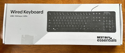 WIRED KEYBOARD - BEST BUY ESSENTIALS BE-PKWDKB |RB5 NEW IN THE BOX