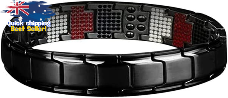 Men's Magnetic Therapy Bracelet - Pain Relief, Adjustable, Durable Metal