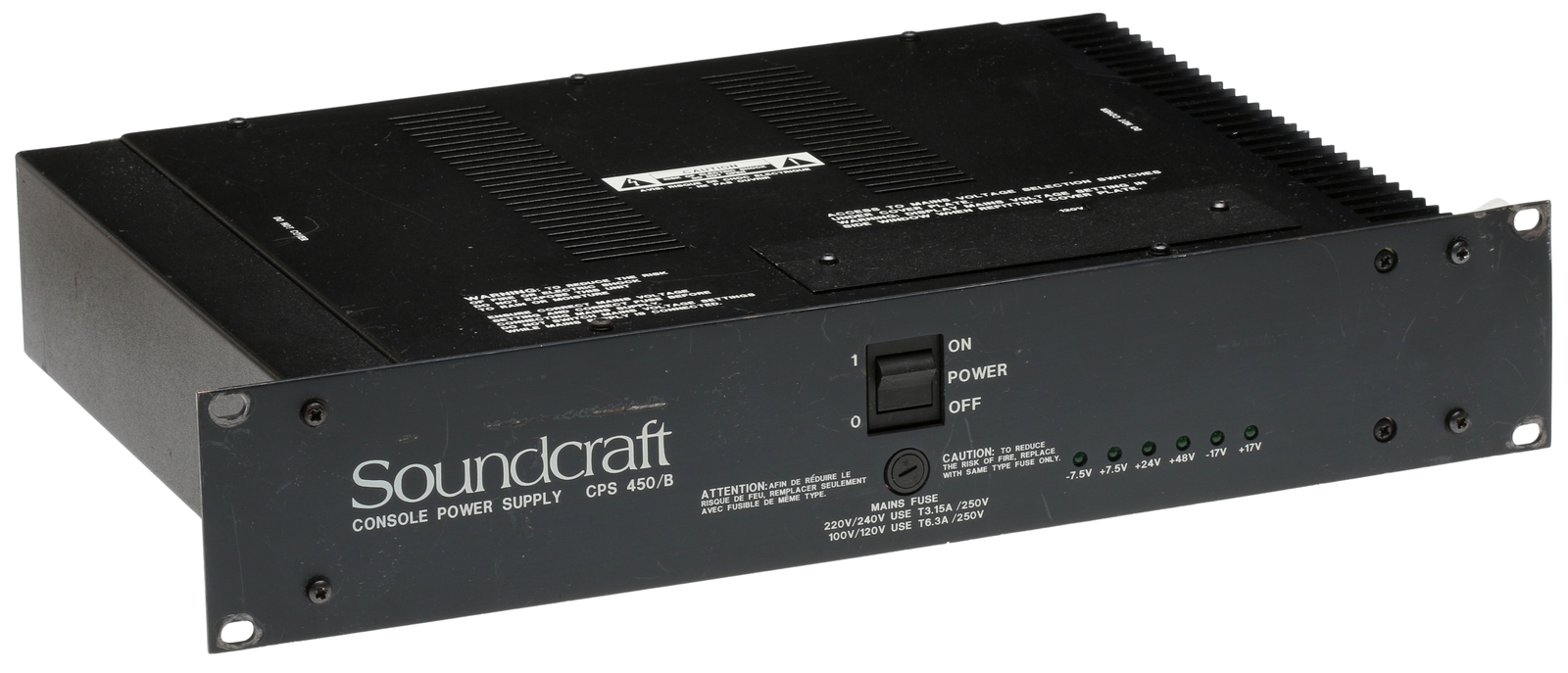 配信機器・PA機器・レコーディング機器 Soundcraft CONSOLE POWER SUPPLY CPS450 Soundcraft CPS-450/B Power Supply Audio Mixer Console