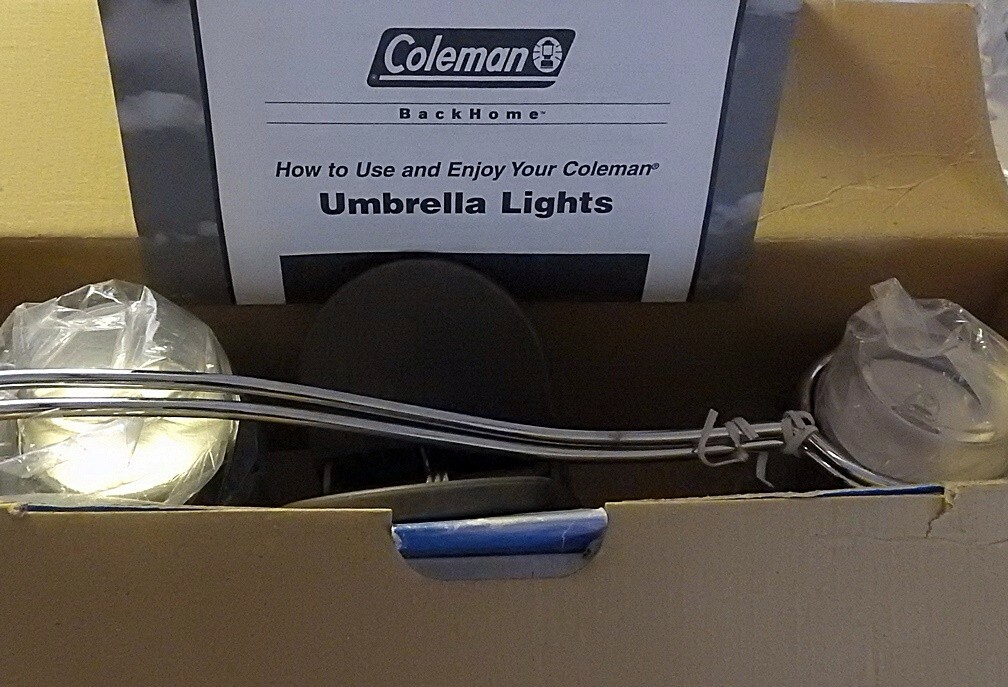 coleman umbrella lights