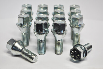 16 x Alloy Wheel Bolts Nuts Lugs FIAT Grande Punto 12x1.50 26mm 17 Hex. B12