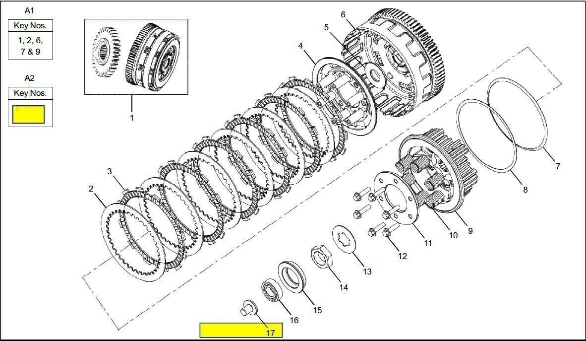 Clutch Friction Plate & Spring Kit Fits Royal Enfield Classic 500 EFI UCE  
