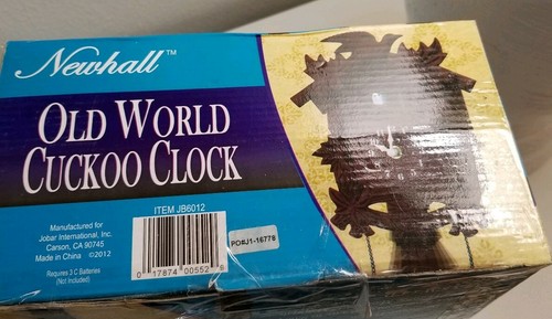 Newhall Old-World Cuckoo Clock Mfg by Jober Intl NIB Free Ship