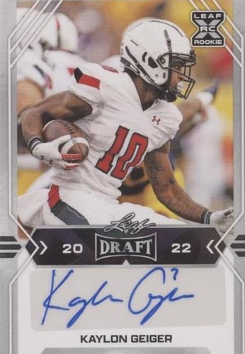 2022 Leaf Draft Kaylon Geiger #BA-KG2