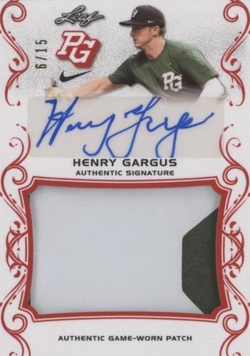 2018 Leaf Perfect Game National Showcase - Henry Gargus #PA-HG1