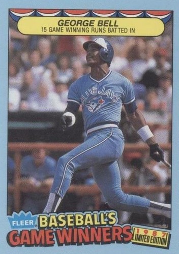 1987 Fleer Limited Edition Baseball's Game Winners - George Bell #3