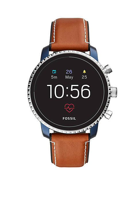 Fossil DW6F1 Smartwatch Gen 4 Sloan FTW4016 Smart Watch Brown Leather Strap 796483408401 | eBay