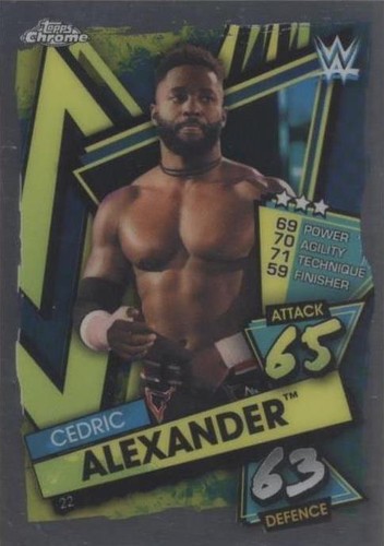 2021 Topps Chrome WWE Slam Attax - Cedric Alexander #22