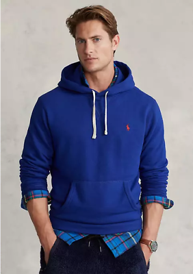Polo drawcord fleece clearance hoodie