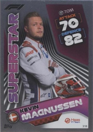 F1カード Kevin Magnussen シールサインカード Kevin Magnussen 2023 Topps Chrome Formula 1 #CAC-KM