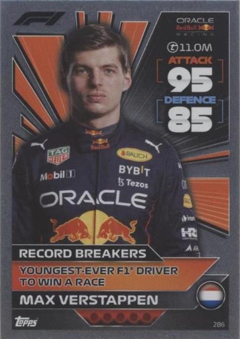 2022 Topps F1 Turbo Attax - Max Verstappen #286