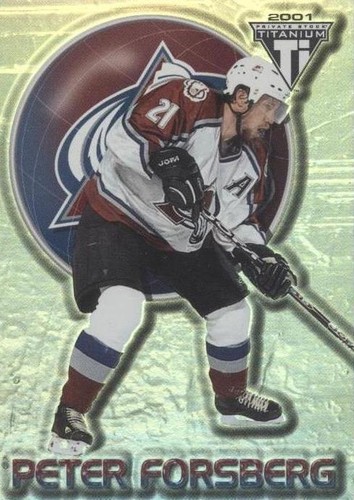 2000-01 Pacific Private Stock Titanium - Peter Forsberg #20