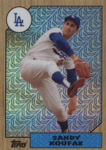 2017 Topps Silver Pack 1987 Design Chrome - Sandy Koufax #87-SK