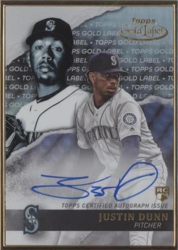 2020 Topps Gold Label - Justin Dunn #GLA-JDU