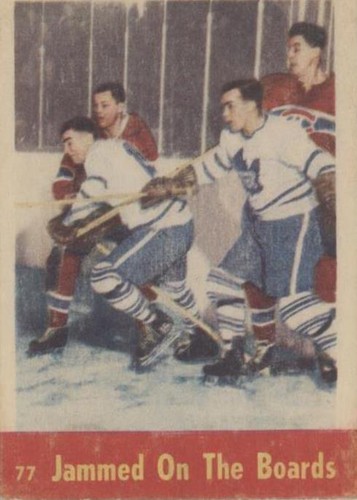 1955-56 Parkhurst - Doug Harvey Parker MacDonald Tod Sloan #77