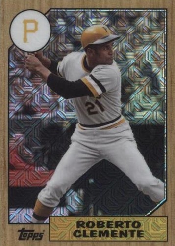 2017 Topps Silver Pack 1987 Design Chrome - Roberto Clemente #87-RCL