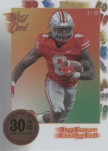 2021 Wild Card Nationals Trey Sermon #30TH-17