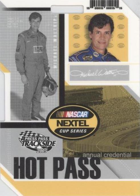 2005 Press Pass Trackside - Michael Waltrip #HP 18