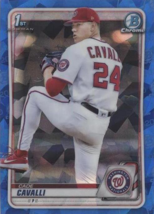 2020 Bowman Chrome Draft Sapphire Edition - Cade Cavalli #BD-24