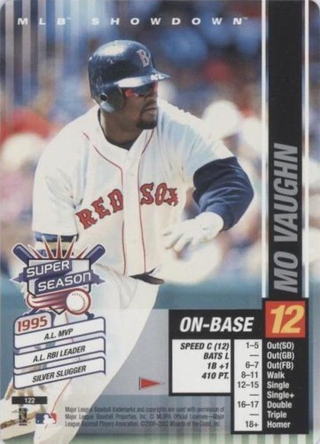 2002 MLB Showdown Pennant Run - Mo Vaughn #122