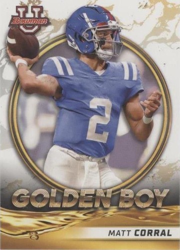 2021-22 Bowman University Matt Corral #GB-4