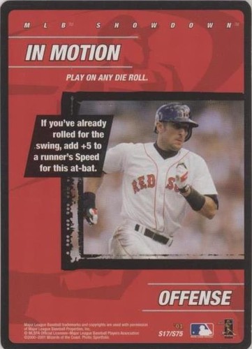 2001 MLB Showdown - Nomar Garciaparra #S17