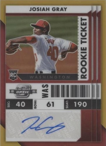 2022 Panini Chronicles - Josiah Gray #12