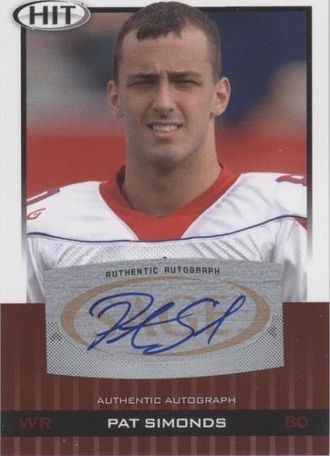 2010 SAGE Hit Pat Simonds #A93
