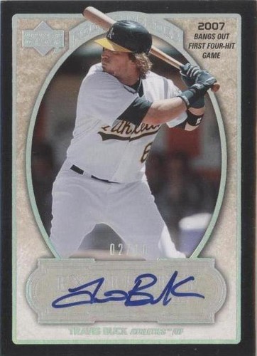 2007 Upper Deck Exquisite Rookie Signatures - Travis Buck #RH-TB4