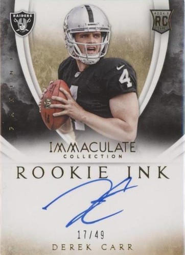 2014 Panini Immaculate Collection Derek Carr #52