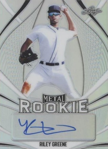 2020 Leaf Metal Rookie Autographs - Riley Greene #MR-RG1