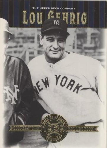 2001 Upper Deck Hall of Famers - Lou Gehrig #48