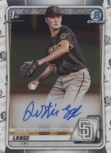 2020 Bowman Draft - Justin Lange #CDA-JL