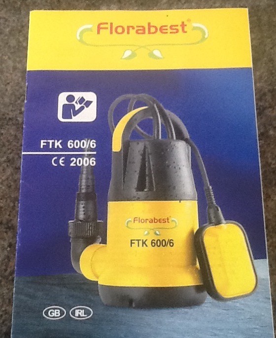 Florabest immersion pump FTK 600/6 | in Sandiacre, Nottinghamshire ...
