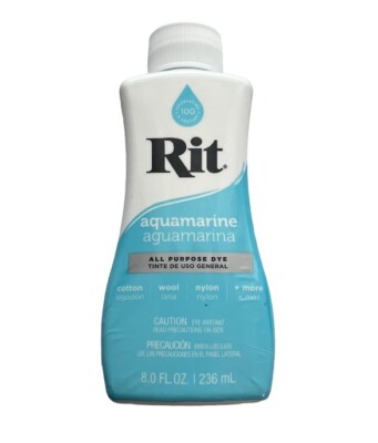 Rit Liquid Fabric Dye  Aquamarine, 8oz