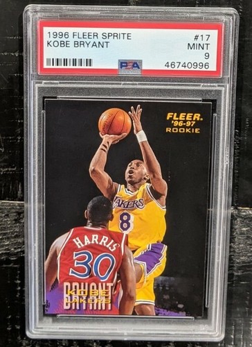 1996-97 FLEER SPRITE Kobe Bryant PSA 9 Mint #17 Rookie RC