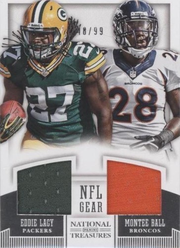 2013 Panini National Treasures Eddie Lacy Montee Ball #29
