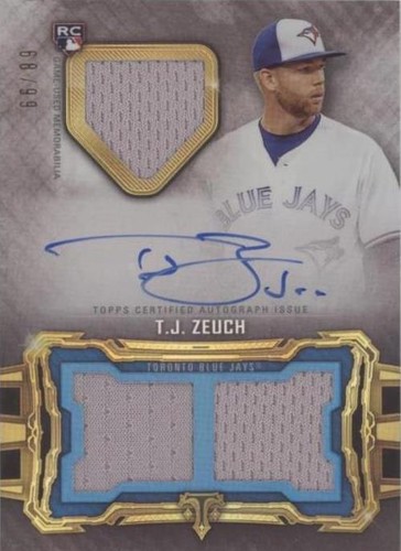 2020 Topps Triple Threads - T.J. Zeuch #RFPAR-TZ