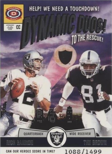 2001 Pacific Dynagon Rich Gannon Tim Brown #15