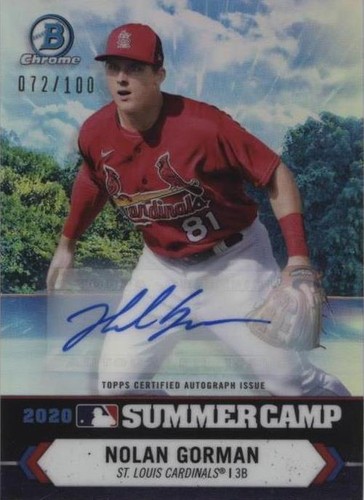 2021 Bowman Chrome - Nolan Gorman #SC-13