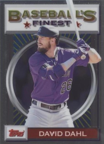 2020 Topps Finest Flashbacks - David Dahl #76