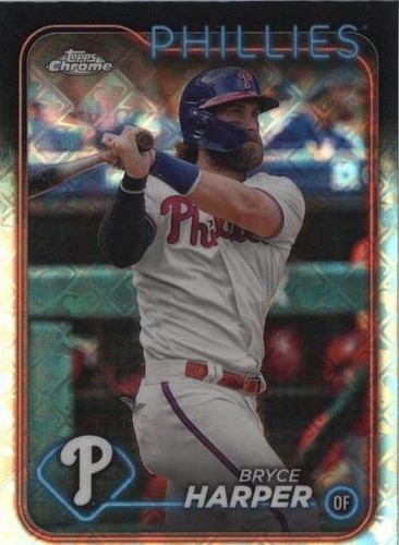 2024 Topps Chrome Logofractor Edition - Bryce Harper #62