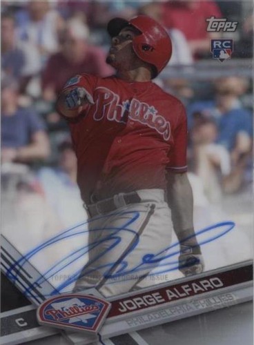 2017 Topps Clearly Authentic Autographs - Jorge Alfaro #CAAU-JA