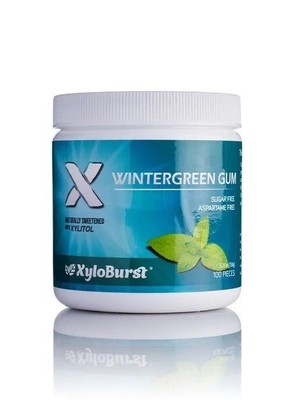 Жевательная резинка XyloBurst Wintergreen, 100 карат, банка