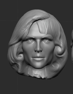 CUSTOM NURSE CHAPEL STAR TREK RESIN HEAD for 8'' MEGO FIGURE 1/9 scale